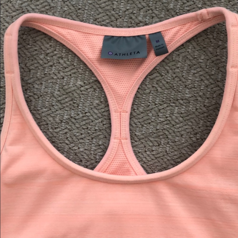 Athleta tank built in bra yoga top medium - Picture 2 of 5